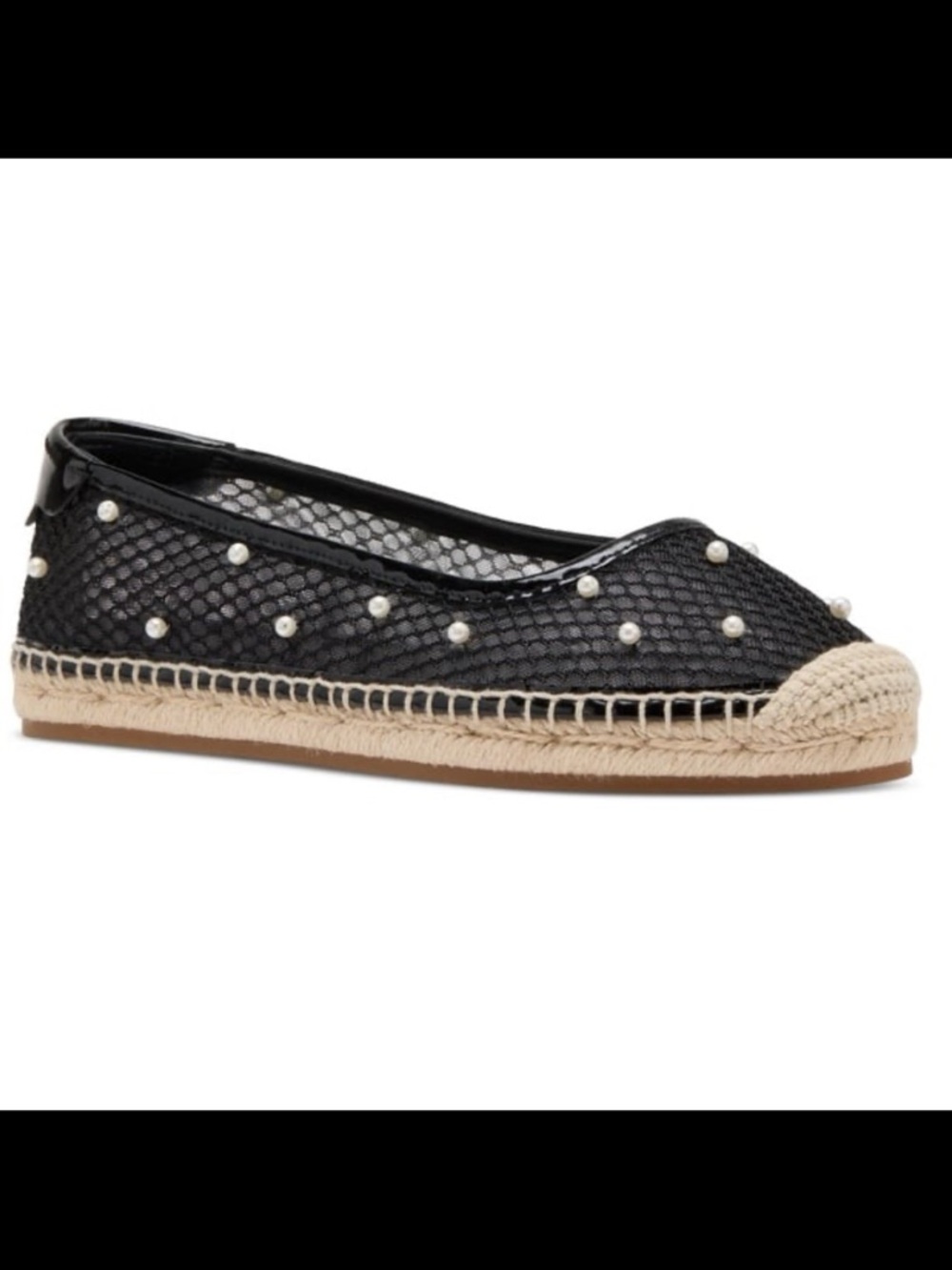 NWB Kate spade NY women’s pearl fishnet espadrille flat size 9